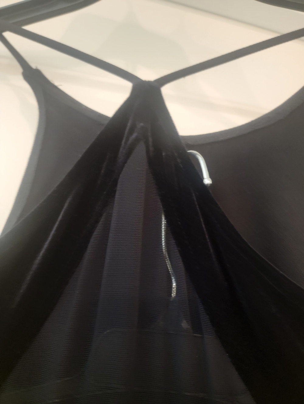 Source Unknown Black Maxi Dress with Sheer Insets - Picture 8 of 12